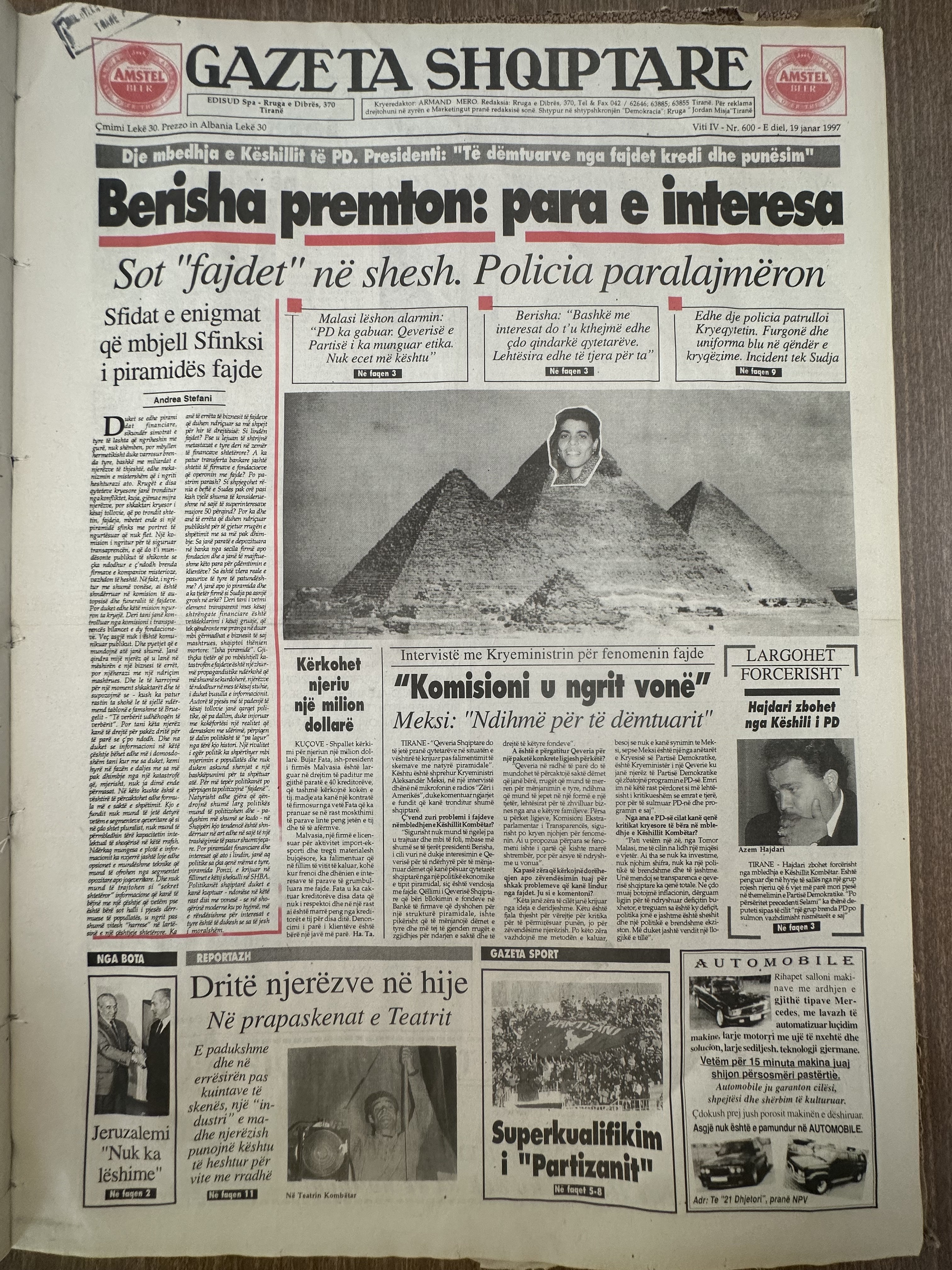 Gazeta Shqiptare 1997-01-19